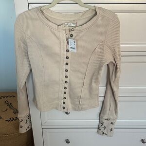 BNWT We The Free Cream Knit Sweater